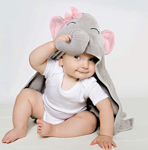 أفكار هدايا للأطفال حديثي الولادة -نشفة على شكل فيل